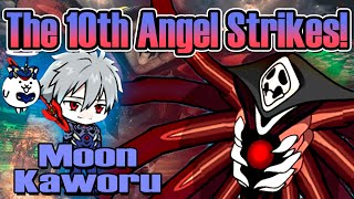 The 10th Angel Strikes! y FORMA FINAL de Kaworu & Cat - Moon Kaworu | Evangelion x The Battle Cats