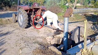 Old Tube well on Tractor MT 240// Pressure Water Village Life