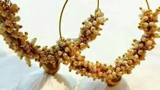 Fancy silk thread earrings