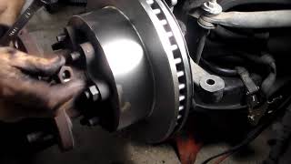 Installing the front rotor 2001 dodge ram 3500 dually