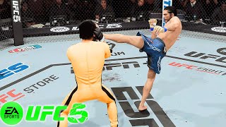 🐲 UFC5 Bruce Lee vs Brian Ortega UFC 5 - Real Match 🐲