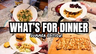 WHAT'S FOR DINNER! 4 SUMMER RECIPES I FED MY FAMILY!