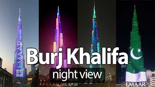 Burj Khalifa || Night View || Orientation of the Galaxy