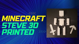 Minecraft Steve 3D Printing toys for the kids. Free STL files on thingiverse