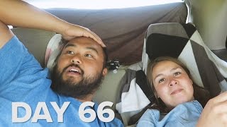 STUCK in the CAR! || KIMCHI WAFFLES TOUR 2016 || Day 66