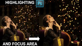 How to Highlight and Focus Area in Photoshop | #shorts