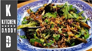 Vegetarian Asian Brown Rice Salad | Family Cooking | Kitchen Daddy