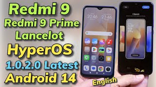 Install Latest HyperOS Android 14 On Redmi 9 English