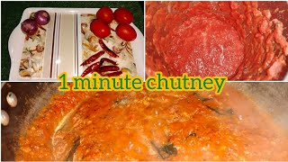 1 minute chutney | tasty and healthy| easy to cook |