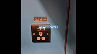 Wonkey socket! Whoever fitted this socket on this train!!?? Lol  South Eastern Trains.