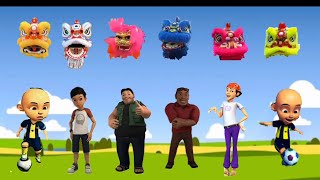 Upin Ipin & sopo Jarwo bermain barongsai seru sekali