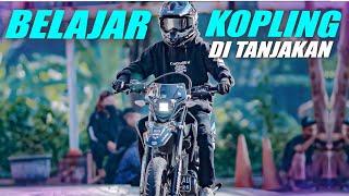 BELAJAR MOTOR KOPLING DI TANJAKAN - Tips mudah mengendarai motor Crf 150L