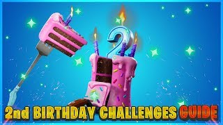 Fortnite 2nd Birthday Challenges - Cake Locations