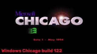 Windows Chicago beta 1 build 122