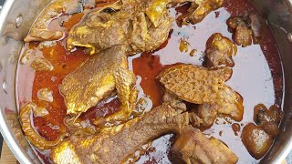 How to make Edo style palm nut( banga) soup❤️❤️fingerlicking