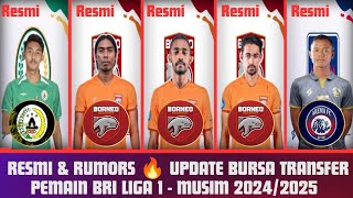 RESMI & RUMORS🔥🔥🔥 Update Bursa Transfer Terbaru Pemain BRI Liga 1 - Musim 2024/2025