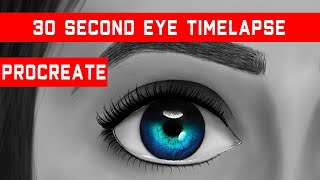 Realistic Eye Time-lapse in PROCREATE