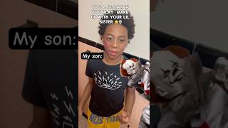 She Got HIM🤣#fyp #viral #halloween #funny #brother #comedy #feedshorts #makeup #siblings #shorts