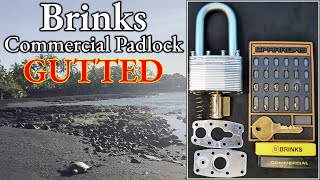 253) Brinks Commercial Grade Laminated Padlock Picked and Gutted at Black Sands Beach, Hawaii