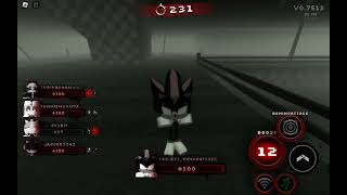 sonic.exe the disaster.  playing as shadow(me being dumb)