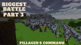 Minecraft Villager Battle on Pillagers Part 3 Villager soldier vs pillager Biggest Attack (REUPLOAD)