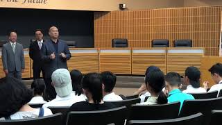 Sister Cities Students visit Monterey Park city hall