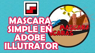 Mascara simple en Illustrator