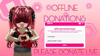 Pls Donate Live | gifting viewers robux