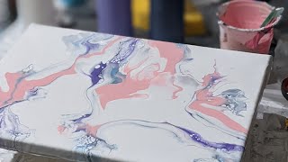 Pretty in Pink Acrylic Pour