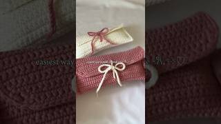 Watch how to make the easiest pencil case on my channel! 🎀 #crochet #amigurumi #handmade #diy