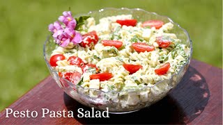 How to make a Creamy Pesto Pasta Salad!