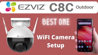 Ezviz C8C | How To Setup C8C Outdoor WiFi Camera | Pan&Tilt Camera #ezviz #wificamera