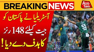 Australia Set Target Of 148 Runs For Pakistan | Breaking News | Pak Vs Aus 2nd T20 | Abbtakk News