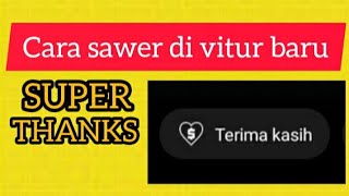 cara sawer ke channel //vitur super thanks