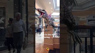 Mortem Rex exploring in the Mall and playing and shopping and Roars (AR) (Jurassic World alive)