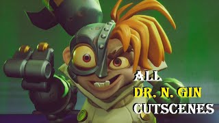 Crash Bandicoot 4 It's About Time ALL DR. N. GIN Character Cutscenes (Corey Burton)