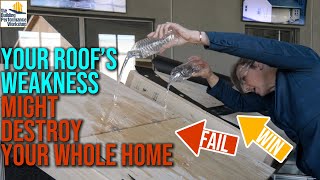 Typical Roof vs. FORTIFIED Roof Demonstration of Wind Damage and Water Leakage