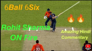 6Ball 6Six Rohit Sharma Beat Adal Rashid And Make New Record In Real Cricket 20