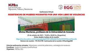 Conferencia Virtual: Resistencia de Mujeres Migrantes por una vida libre de violencias