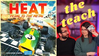 How to Play Heat Pedal to the Metal Board Game | Teaching Sarah How to play Heat!