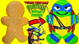 TMNT Mutant Mayhem Leonardo Gingerbread Man Cookie Decoration