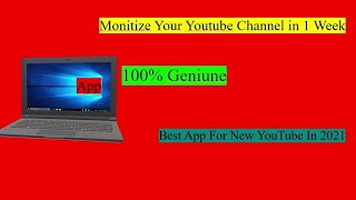 Monitize Your Youtube Channel in 1 Week |100% Genuine App | Best App For Youtube Creator 2022