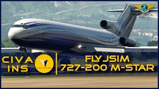 [X-Plane 11] FlyJSim Boeing B727-200 M-STAR | CIVA INS Navigation - Nice ✈ Chamberly