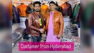 HYDERABAD SE AYE JACKET LENE MIYAAN BHAI💯💯💯 JAFRABAD MASK LEATHER JACKET PAR.