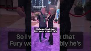 Emily Austin interviews Teddy Atlas on the red carpet in Riyadh