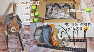 Unboxing dan Review Rak Panci Adjustable Multifungsi Merek TATARUMA