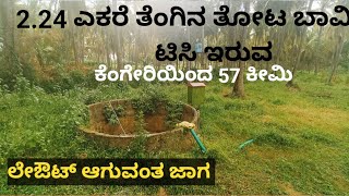 2.24 Acers coconut farm land for sale at Channapatna 🌴🏕️Suitable for the farm house🏕️🌴