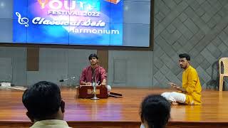 Carnatic instrument (Harmonium)by I Balaraju from IIIT-NUZVID@ state level COMPETITIONS, KLU Guntur.