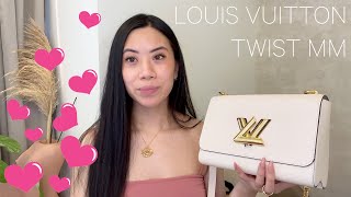 TWIST MM LOUIS VUITTON UNBOXING | WHAT FITS MOD SHOTS | EPI LEATHER SCRATCH, COLOR TRANSFERS MISTAKE