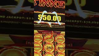 I GOT $ 25 BONUS ON DRAGON  CASH  SLOT                 MACHINE #casinofun #casino